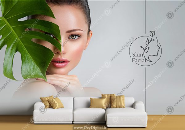 کاغذ پوستر دیواری طرح فیشیال و پاکسازی صورت