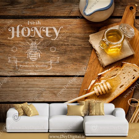 پوستر دیواری طرح عسل طبیعی
