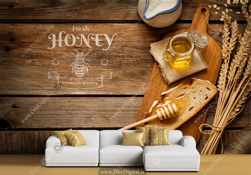 پوستر دیواری طرح عسل طبیعی