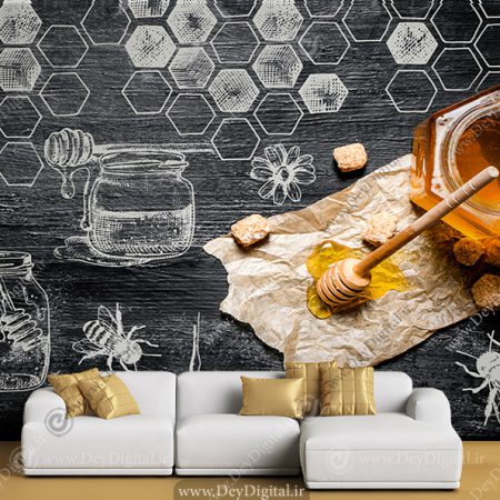 پوستر دیواری برای عسل فروشی