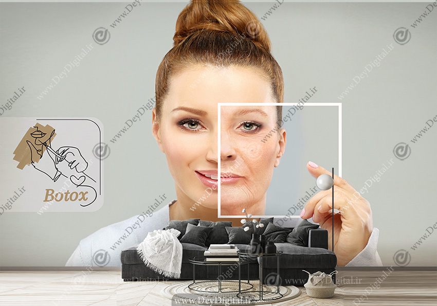 پوستر دیواری سه بعدی برای مرکز بوتاکس