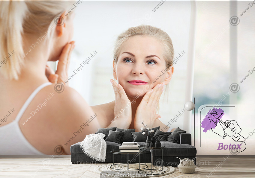 پوستر سه بعدی برای کلینیک زیبایی بوتاکس