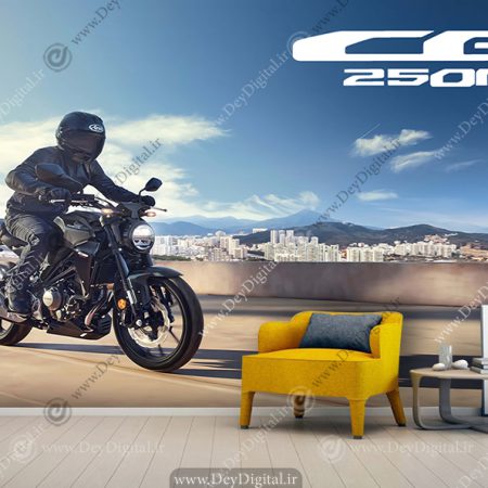 پوستر دیواری طرح موتور پرشی خفن