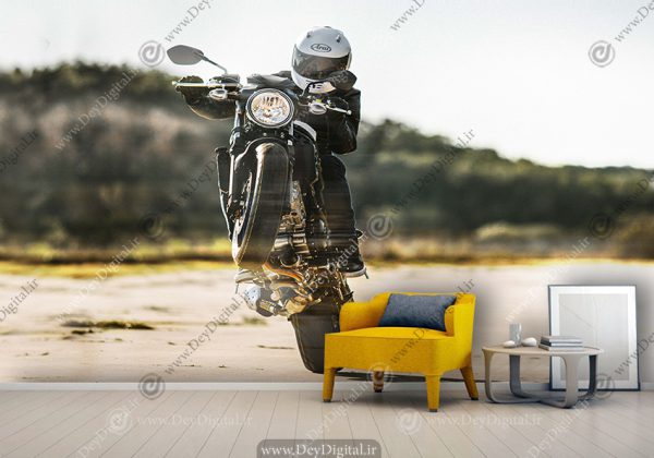 پوستر دیواری طرح موتور سنگین