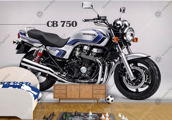 پوستر سه بعدی مدل موتور CB 750