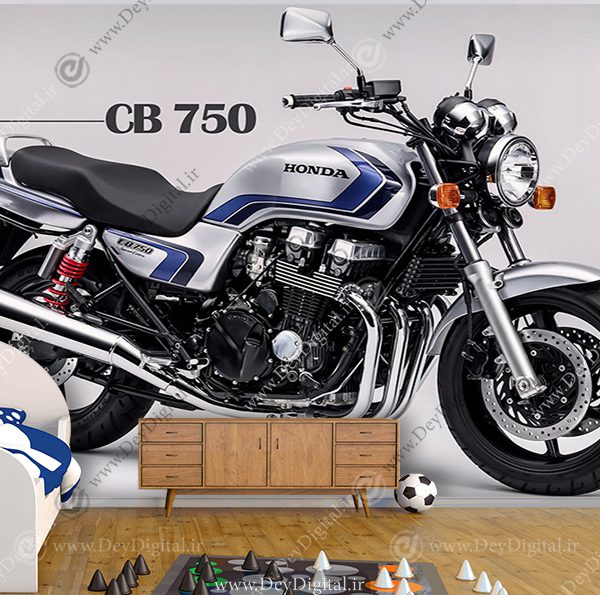 پوستر سه بعدی مدل موتور CB 750