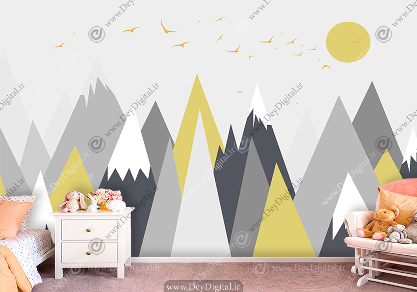 پوستر دیواری ساده برای اتاق بچه