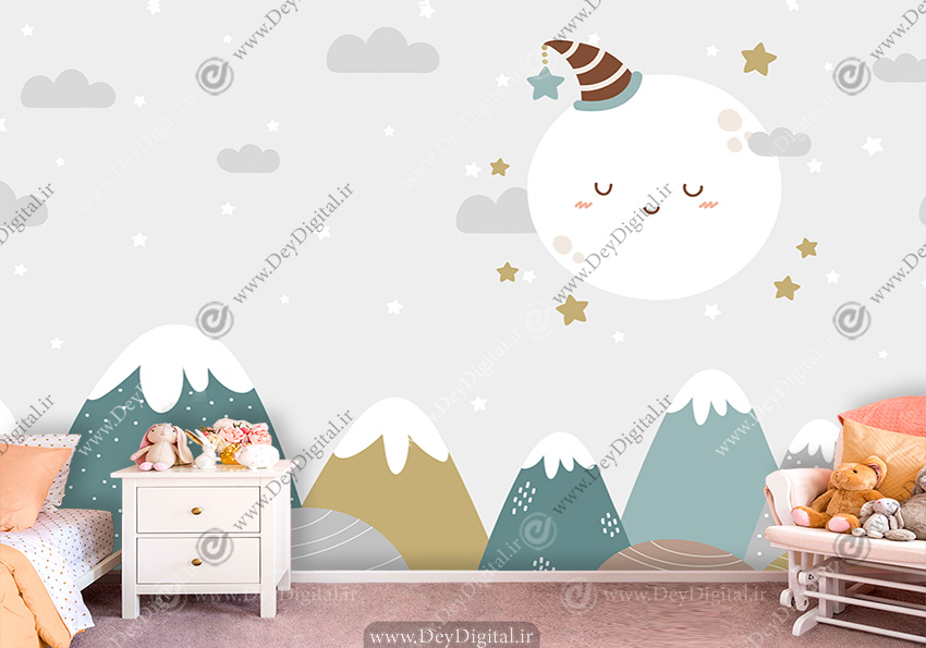 کاغذ دیواری سه بعدی مدل جدید برای اتاق کودک