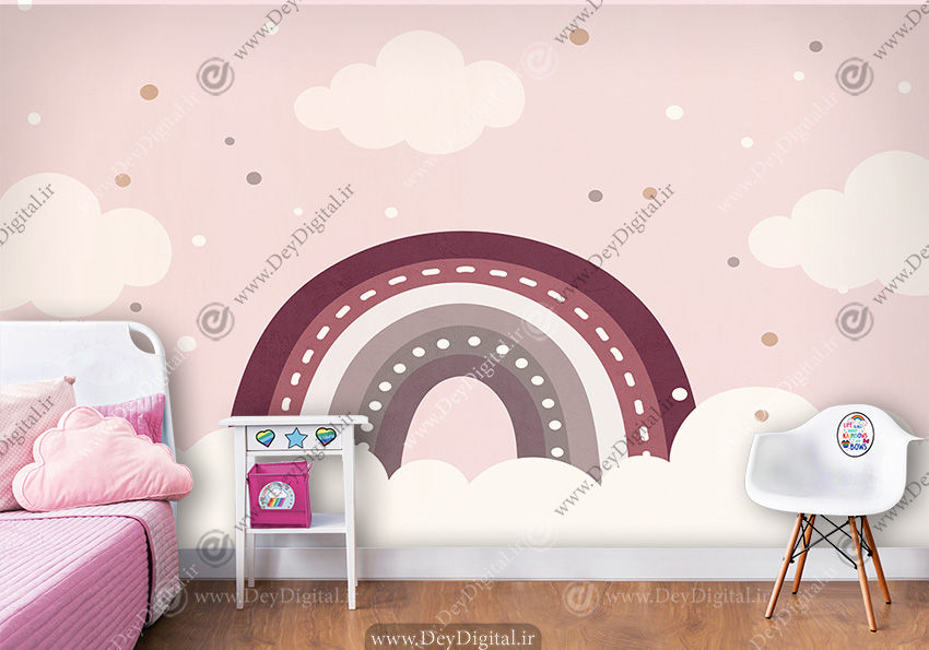 کاغذ دیواری سه بعدی برای اتاق بچه