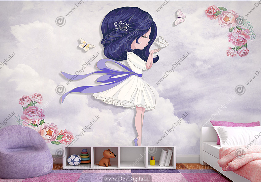 پوستر سه بعدی پرنسسی مدل فرشته کوچولو