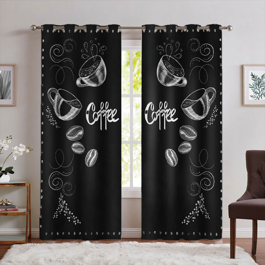 پرده چاپی طرح خاص برای کافی شاپ