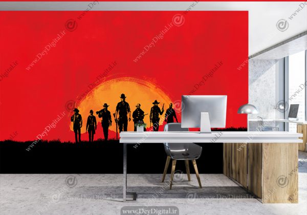 پوستر دیواری بازی های خفن طرح RED DEAD