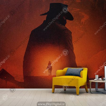پوستر دیواری بازی جنگی طرح RED DEAD
