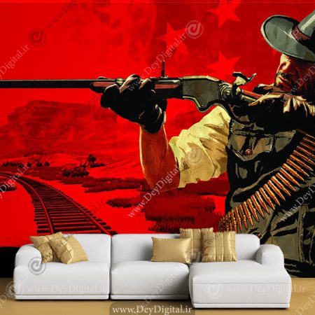 پوستر دیواری جنگی طرح RED DEAD