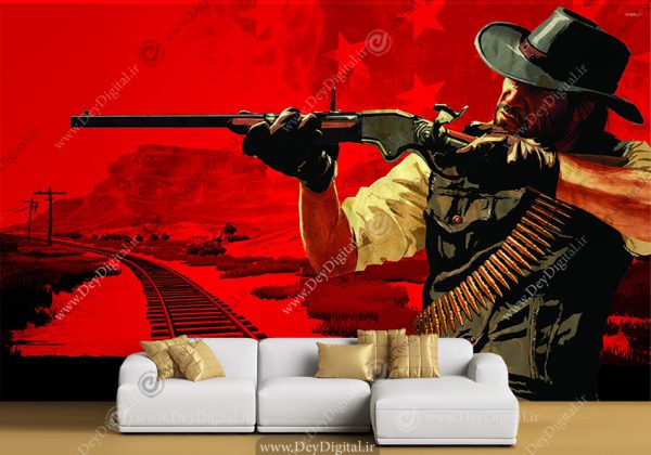 پوستر دیواری جنگی طرح RED DEAD