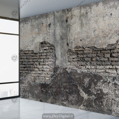 پوستر دیواری آجر طرح قدیمی