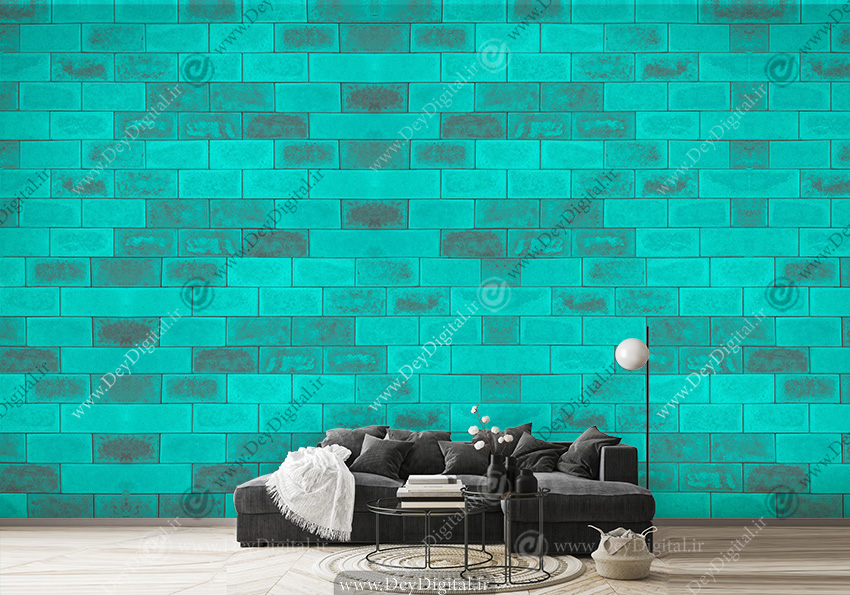 پوستر دیواری آجر رنگ ویژه
