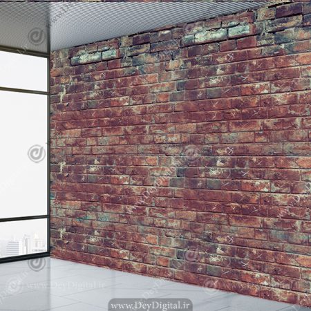 پوستر دیواری آجر طرح قدیمی