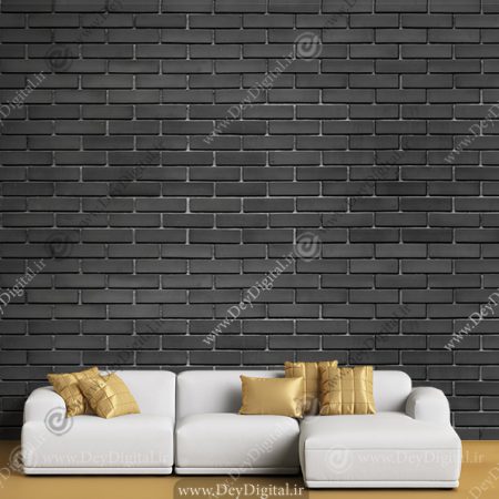 پوستر دیواری آجر سیاه