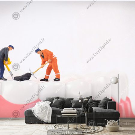 پوستر دیواری دندان سازی
