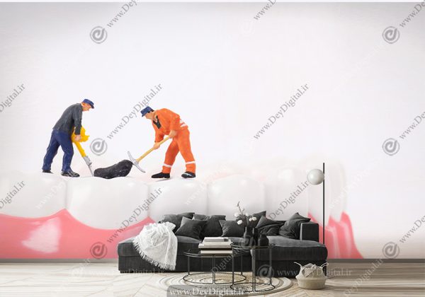 پوستر دیواری دندان سازی