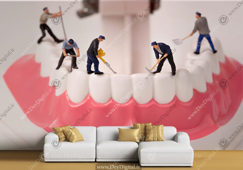 پوستر دیواری دندان سازی