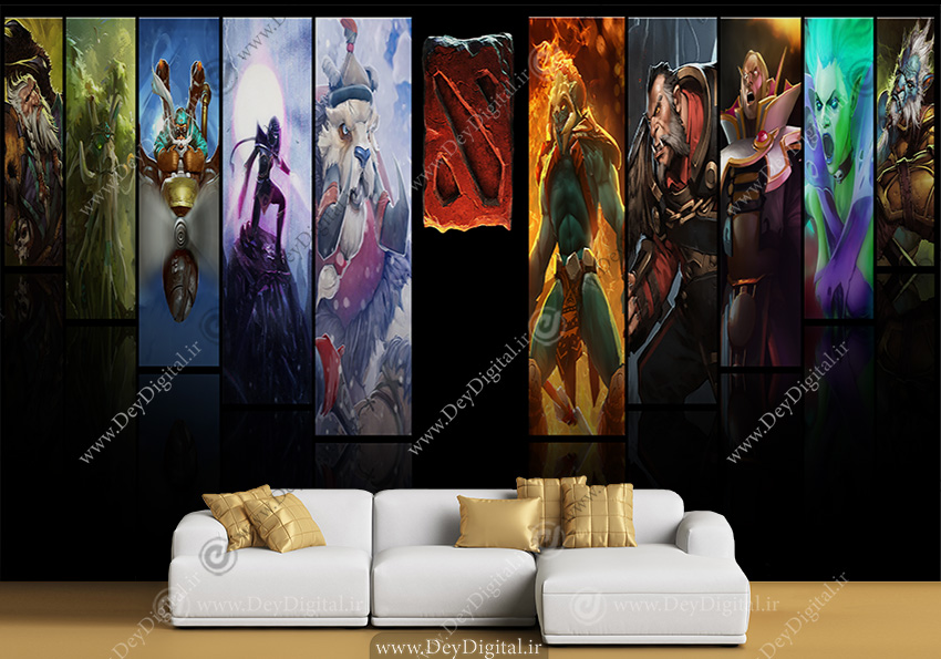 پوستر دیواری گیمری طرح DOTA 2