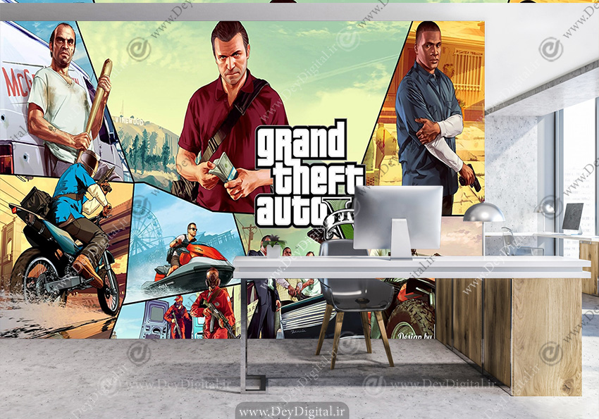 پوستر دیواری GTA V