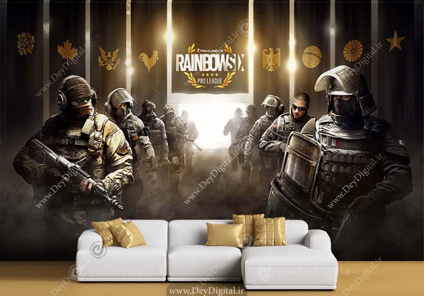 پوستر دیواری سه بعدی Rainbow Six Siege