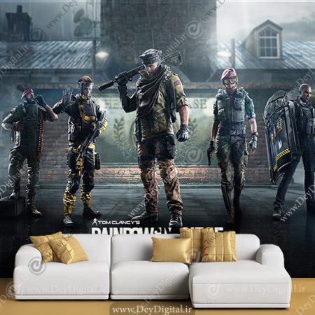 پوستر دیواری گیم نت طرح Rainbow Six Siege