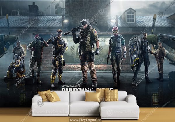 پوستر دیواری گیم نت طرح Rainbow Six Siege