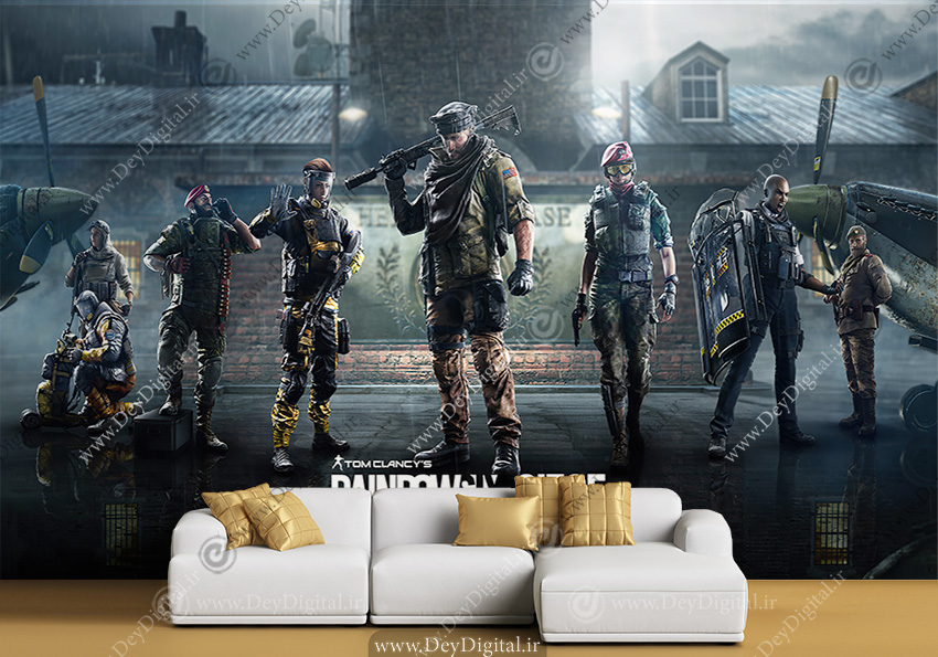 پوستر دیواری گیم نت طرح Rainbow Six Siege