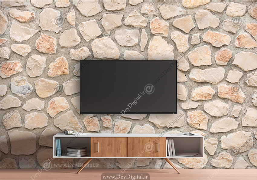 کاغذ دیواری سه بعدی سنگ