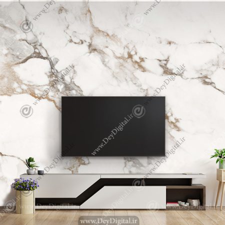 پوستر طرح سنگ مرمر برای پشت TV کد BA 9862