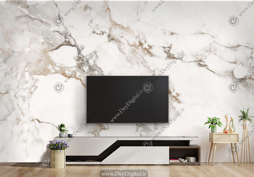 پوستر طرح سنگ مرمر برای پشت TV کد BA 9862
