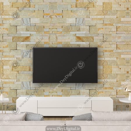 پوستر دیواری سه بعدی طرح سنگ آنتیک