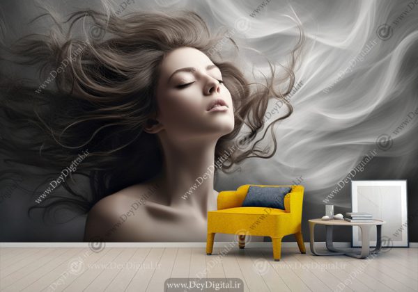 پوستر دیواری سه بعدی چهره