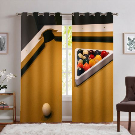 پرده پانچی میز بیلیارد سه بعدی
