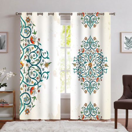 پرده پانچی طرح ساده سنتی