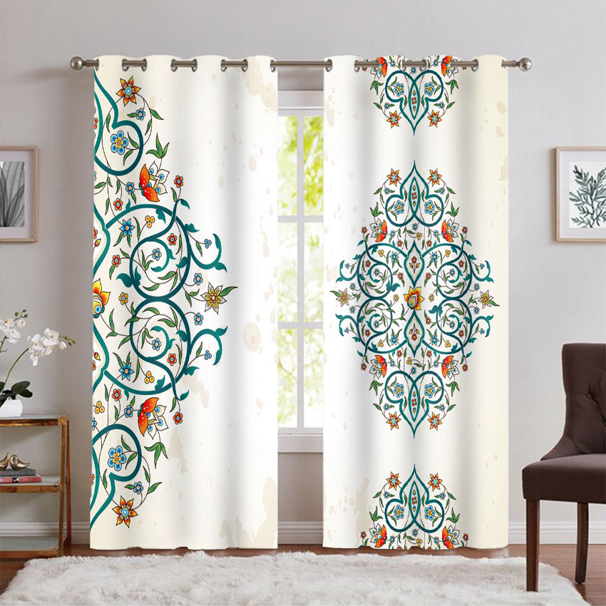 پرده پانچی طرح ساده سنتی
