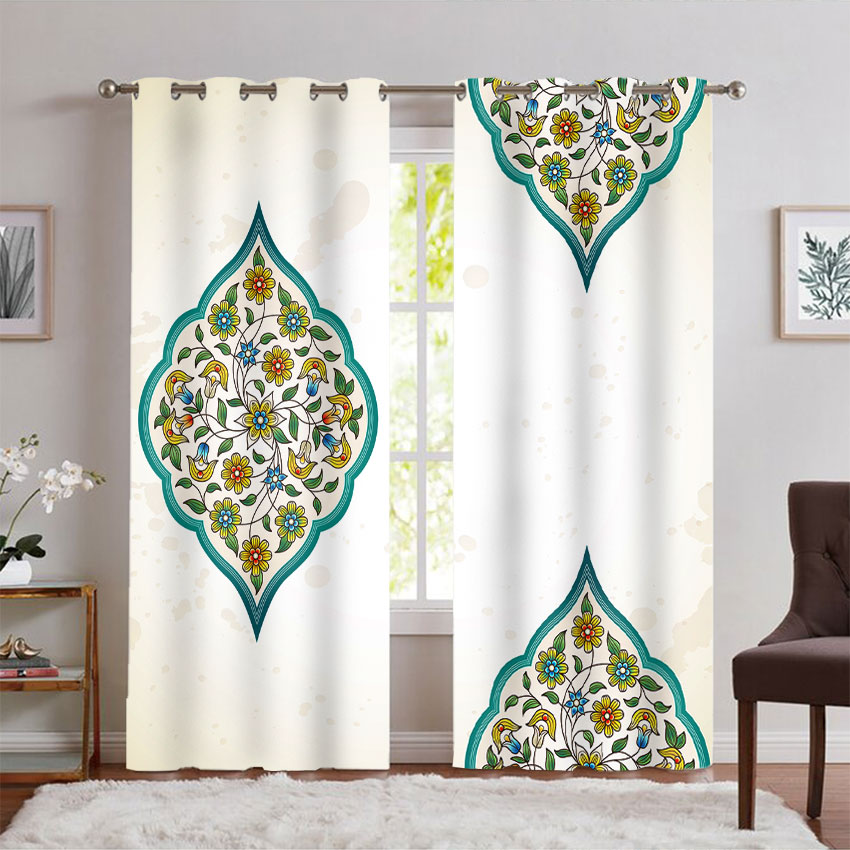 پرده پانچی طرح سنتی ساده