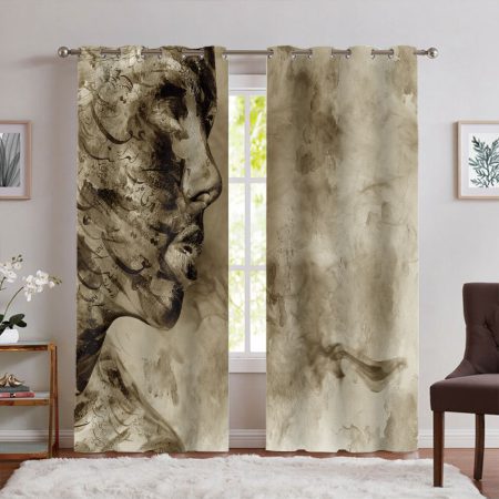 پرده پانچی خطاطی و چهره برای پذیرایی PK-7435