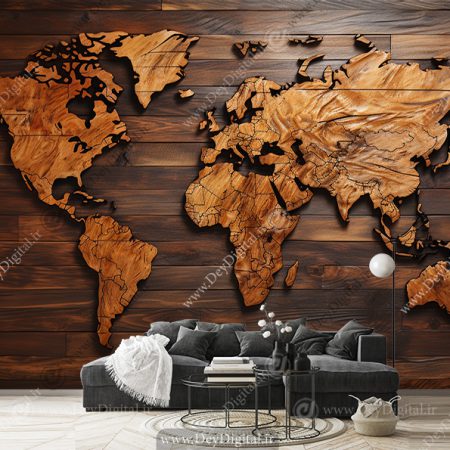 پوستر دیواری نقشه برای اتاق پسر