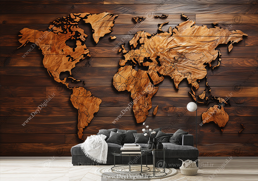 پوستر دیواری نقشه برای اتاق پسر