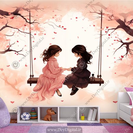 پوستر دیواری سه بعدی فانتزی برای اتاق دختر