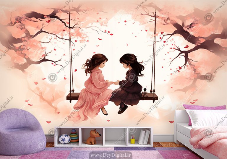پوستر دیواری سه بعدی فانتزی برای اتاق دختر