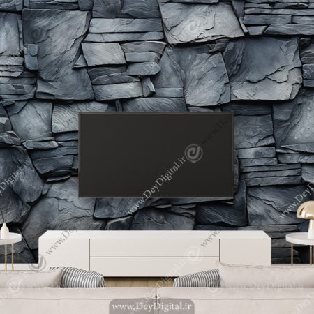کاغذ دیواری پشت تلویزیون لاکچری