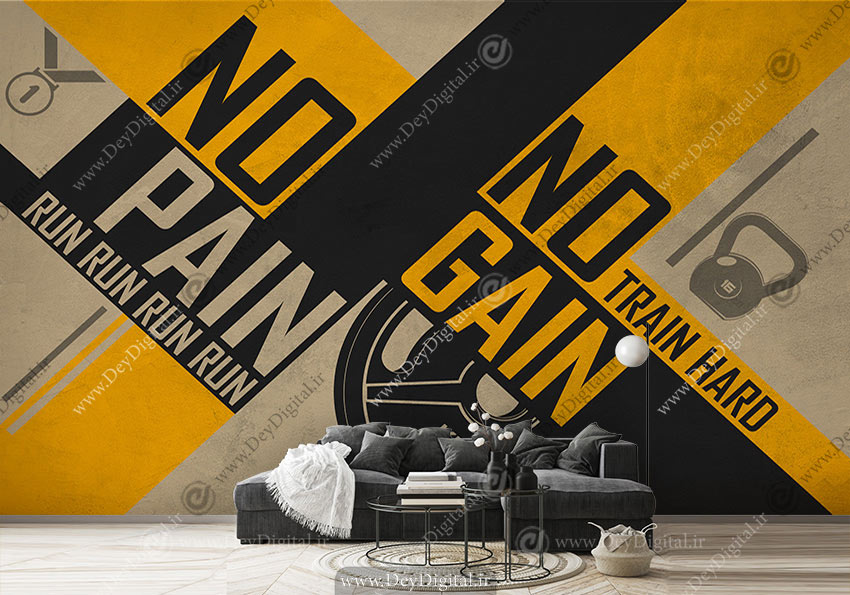 پوستر کاغذ دیواری باشگاه بدنسازی