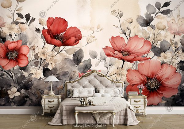 پوستر دیواری اتاق خواب لاکچری