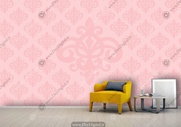 کاغذ دیواری سه بعدی شیک و ساده اتاق دختر